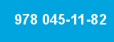 978 045-11-82 978 045-11-82
